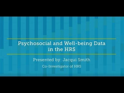 Embedded thumbnail for Psychosocial and Well-being Data in the HRS