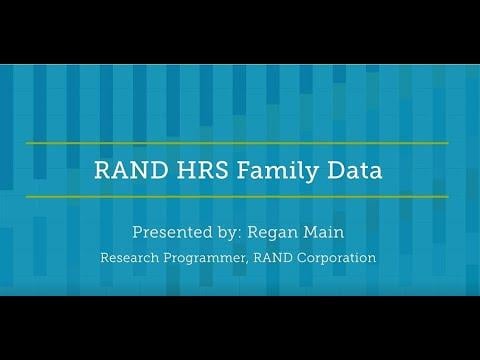 Embedded thumbnail for RAND HRS Family Data