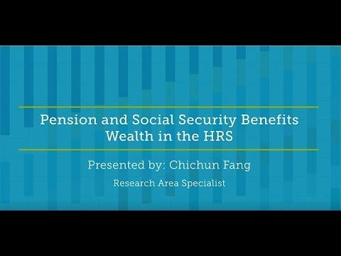 Embedded thumbnail for Pension and Social Security Benefits Wealth in the HRS